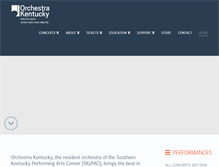 Tablet Screenshot of orchestrakentucky.com